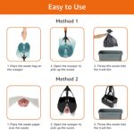 Amazon Basics Folding Jaw Clamp Poop Scooper | Pet Waste Picker | Large - Image 6