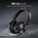 boAt Rockerz 650 Pro, Touch/Swipe Controls, Dolby Audio, 80Hrs Battery, 2Mics ENx, Fast Charge, App Support, Dual Pair, Bluetooth Over Ear Headphones with Mic (Iris Black) - Image 5