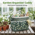 ORTIZA® Gardening Tool Storage Bag Portable Garden Tool Organizer with 8 Pockets Wide Mouth Design for Outdoor Gardening and Household Use - Image 7
