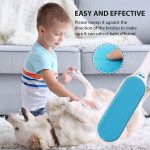 EPISKEY Pet Hair Remover Brush - Sided Lint Brush with Self - Cleaning Base Lint Brush - Fur & Lint Removal for Clothes Furniture Car Seat Couch Remover Magic Clean Clothing,Furniture (Blue) (PHR) - Image 6