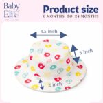 Baby Eli Premium Cotton Summer Bucket Hat – Breathable Wide Brim Sun Cap for Infants & Toddlers (6-24 Months), Soft Sun Protection Beach Hat for Boys & Girls White - Image 4