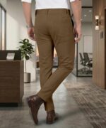 Mehrang Men's Stretchable Stretchable Formal Pant Trousers | Stylish Slim Fit Men's Wear Trousers for Office or Party | Polycotton Knitted Fabric - Image 2