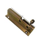 Aluminium Super Marble Tower Finish, Extra Height for Cranked Areas. Solid, Premium Tower Bolt for Wooden Doors. Decorative Door Latch for Security & Home Décor (Antique Finish, 4") 122 Grams - Image 2