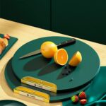 Versatile Circle Double-Sided Antibacterial Chopping Board - Thickened for Durability, Ideal Kitchenware for Efficient Cooking - Image 9