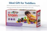Brand Conquer Toy for Toddlers | Pull Along Shape Sorting & Stacking Puzzle with Hammer | Geometric Blocks Educational Toy | Montessori Early Development Gift for Boys (3-in-1 Learning Train) - Image 9