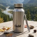 Clazkit Stainless Steel Water Bottle, 500 ml - Single-Walled, Spill-Proof, Food Grade Steel | Fridge, Office, School, Travel, Gym, Car (Silver)