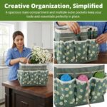 ORTIZA® Gardening Tool Storage Bag Portable Garden Tool Organizer with 8 Pockets Wide Mouth Design for Outdoor Gardening and Household Use - Image 6
