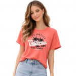 London Hills Women’s Loose Fit Printed Cotton T-Shirt Pack of 2 | Casual Round Neck Half Sleeve Graphic Tee | Breathable Summer Top for College, Travel & Outing - Image 6
