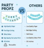 Party Propz Birthday Decoration Kit for Boys - Pack of 62, Blue Birthday Decoration Kit with Confetti Balloons, Bday Decorations for Husband, Blue Balloons for Bday Decorations for Boys - Image 9