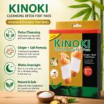 Kinoki Detox Foot Pads with Ginger & Salt Formula, Overnight Adhesive Foot Patches for Relaxation & Foot Care, Easy Application Wellness Pads with Adhesive Sheets, Pack of 10 Pads (2) - Image 4