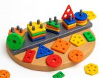 NIBAR® Baby Smart Activity Fun & Learning Blocks Geometrics, Educational & Learning Sorter Toys, Color Choose Stacking Game for Kids Baby, 1 2 3+ Year Activity Toys