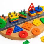 NIBAR® Baby Smart Activity Fun & Learning Blocks Geometrics, Educational & Learning Sorter Toys, Color Choose Stacking Game for Kids Baby, 1 2 3+ Year Activity Toys