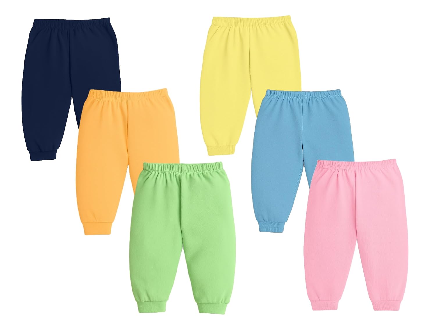 71HXH4GzMoL._SL1500_.jpg Lush Plush Cotton Pajama Pants for Baby Boys and Baby Girls | Relaxed Fit Nightwear | Sleepwear | for Toddlers, Infants & Newborn - Image 1