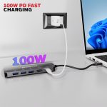 Honeywell New Launch 6-in-1 Type C Docking Station with 4K HDMI Port, 1GBPS RJ45 Ethernet Port, 3xUSB Port & Type C 3.0 PD 100W, for All Type C Devices-Windows/MacBook, On-The-Go Feature - Image 5