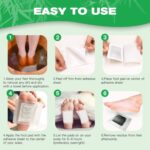 Kinoki Golden Herbal Foot Pads, Overnight Foot Patch with Ginger Salt Bamboo Vinegar Powder, Adhesive Sole Pads for Relaxation Sleep & Foot Comfort, Pack of 20 - Image 4