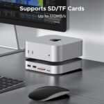 UGREEN Mac mini M4 Dock, 11-in-1 USB C Hub with 8TB M.2 NVMe Enclosure 10Gbps, 5X USB-A and 2X Type C Data Ports, SD/TF Card Slot, Docking Station & Stand for Mac mini M4/M4 Pro - Image 6