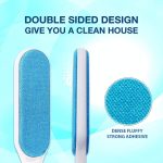 EPISKEY Pet Hair Remover Brush - Sided Lint Brush with Self - Cleaning Base Lint Brush - Fur & Lint Removal for Clothes Furniture Car Seat Couch Remover Magic Clean Clothing,Furniture (Blue) (PHR) - Image 7