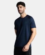 Jockey MV16 Men Lightweight Microfiber Solid Round Neck Half Sleeve Active Wear T-Shirt with Breathable Mesh - Image 2