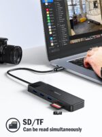Lemorele USB C Hub Docking Station, 10-in-1 Dual Monitor Adapter with 4K Dual HDMI, 1080P VGA, 3×USB3.0/2.0, TF/SD, 3.5mm Audio, 100W PD for MacBook, HP, Dell, Lenovo and More - Image 6