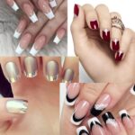 French Manicure Nail Art Stickers Strips, Self-Adhesive Nail Tips Guides for DIY Decoration Stencil Tools, French Tip Guides Moon Shape Design Nail's Art Accessories - Image 4