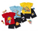 Baby Clothing Set for Boys & Girls Pack of 3 – Pure Cotton T-Shirt & Shorts Summer Dress Combo for Infants & Toddlers Soft Breathable Unisex Baby Clothes Size 0 upto 24 Months