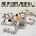 Realistic Sleeping Cat Plush Toy & Sound, Musical Pillow Furry Cute Kitty Animal for Car Office Gift Home, Brown, White, Grey, 10 cm - Image 6