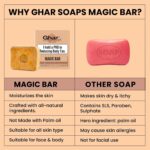 Ghar Soaps Sandalwood & Saffron Magic Soaps For Bath (100 Gms Pack Of 1) | Paraben Free | Chandan & Kesar Bath Soap | Handmade Soaps For Glowing | Skin Brightening Soap For Men & Women - Image 8