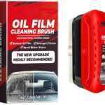 Pack of 1 Automotive Oil Film Cleaning Brush, Glass Cleaning Board, Car Glass Oil Film Removal Cleaner, Powerful Windshield Cleaner & Oil Film Remover, Enhance Visual Effect of Windshield