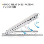 Foldable Tabletop Laptop Stand Holder with Adjustable Height Compatible for 7-17 inches Laptops - Image 4