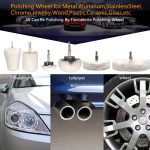 Do It Your Self DIY Crafts Wool Felt Cotton Abrasive Buffing Wheel Kit,Rotary Tool Accesseries with 3mm Shaft,for Polishing Metal Jewelry Jade 1 Set Contain Pcs :- (32) - Image 3