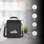 MILTON Pro Lunch Box with Steel Cutlery, 3 Microwave Safe Inner Steel Containers (180ml, 320ml, 450ml) Plastic Chutney Dabba 100ml, Bottle 750ml with Insulated Bag, Office Tiffin, Black - Image 4