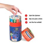 Chalk & Chuckles Smart Sticks Countries of the World, Trivia & Geography Card Game for Kids Ages 7-12, Learning & Educational Toy with Map Puzzle, Gifts for Boys & Girls, 8, 9, 10, 11, Travel Game - Image 2