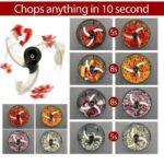 Push Chopper for Kitchen Use 6 Blade Manual Vegetable Cutter Hand Press Food Chopper for Onion Garlic Tomato Potato Ginger Salad Fruit Kitchen Tools (800 ML) - Image 5