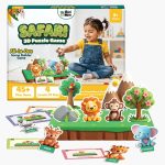 GiniMini Safari 3D Puzzle Game for Toddlers 2+ | Montessori Educational Scene Builder with Animals | 45+ Pieces | Screen-Free Learning Toy for Preschool Kids - Image 2