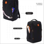 Reroute Travel Backpack & Rucksack | Fits 15.6-16 Inch Laptop | 27L Lightweight Nylon Daypack with Shoe Compartment & Luggage Strap - Image 7