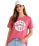 London Hills Women Cotton Printed T-Shirt Combo Pack of 3 | Loose Fit Half Sleeve Round Neck Graphic Tees for Girls & Ladies | Women’s Western Tops | Cute Trendy Print Summer Fashion T-Shirts - Image 3