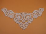 White,Vintage Dyeable Hand Crafted Embroidered Rayon Neck Lace Patch | material for Lace Jewelry,Scrap Book,Suits,Shirts,Dresses Qty 1 piece ,Used As Trims,Borders,Designer Embroidery Patch,Applique,Sewing Supplies,DIY Art & Craft . - Image 6