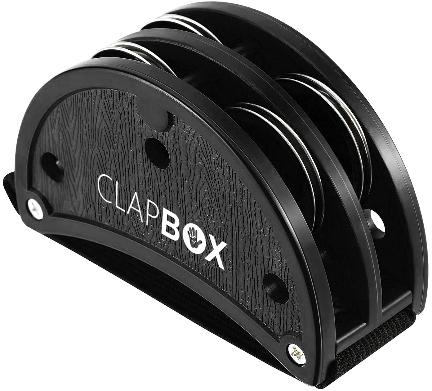 71K-ImS5wwS._SL1393_.jpg Clapbox Foot Tambourine - Jingles, Black - Image 1