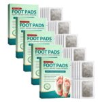 Foot Patch Herbal Foot Care Pads, Overnight Adhesive Foot Patches with Bamboo Vinegar, Gentle Plant-Based Ingredients, Comfortable Daily Wellness Foot Pads for Men & Women (50 Patch - Pack Of 5)