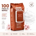Earth Borne Dog Grooming Wipes Pack of 2(200 Total, 100 x 2) | Thick XL Pet Cleaning Wipes 7x8 Inch | Hypoallergenic, Alcohol & Paraben Free | DermaWeave Durable Texture | Sensitive Skin Safe for Dogs - Image 2
