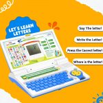 Wembley Educational Kids Laptop Learning Toy for 2-5 Years Boys Girls Computer Toys for 3 Years Fun Activity Learning Alphabet,Letter,Words,Games,Mathematics,Music,Logic Memory Tool - Blue - Image 4