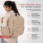 Infantso Premium Multifunctional Waterproof Diaper Bag For Mothers For Travel/Diaper Bags With Multi Compartments, Insulated Bottle Pockets, Hanging Strap, Anti-Theft Pocket, 27Lt Maternity Bag - Image 9