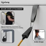 Lifelong Sit Up Bar with Double Suction Cup & Safety Lock For Stability | Tummy Trimmer Gym Equipment For Home Workout & Fat Burners | Comes with 2 Resistance Band, 2 Ankle Straps, 1 Door Attachment - Image 4