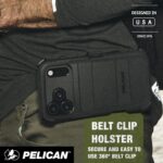 Pelican Voyager iPhone 17 Pro Case - Compatible with MagSafe - Black | Rugged Phone Case with 24ft Military-Grade Drop Protection - Heavy Duty Phone Cover with Belt Clip Holster for iPhone 17 Pro - Image 8