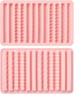 Long Strips Fondant Mold 12 Line Bar Cheese Stick Molds Edible Lace Mould Vintange Cake Border Decoration Frame Birthday Wedding DIY Craft Decor Candy Chocolate Surgarpaste Gumpaste Tool