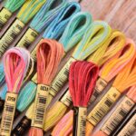 CRAFTS HAVELI Double Shaded Embroidery Thread 7 Pc Cotton Floss Skeins for Rangoli, Cross Stitch, DIY Sewing & Craft Projects - Image 2