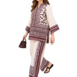Modestouze Attires Cord Set for Women Cotton Stylish Poly Rayon - Turkish Co Ord Set for Women Stylish Mandarin Neck Floral Print Western Co Order Sets, Wear as Office Coat, Travel Coord