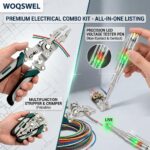 20-in-1 Wire Stripper Tool Kit with Tester Screwdriver | Multi Function Wire Stripping, Cutting & Crimping Pliers | Electrical Repair Tool for Electricians, Cable, DIY, Home & Professional Use - Image 5