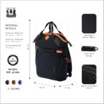 Switch Convertible Backpack for Daily Carry & Travel | Fits 15.6 Inch Laptop | 26L Water-Resistant Aerology Fabric Daypack with Luggage Strap - Image 4