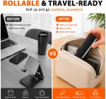 HOUSELY Flexible Silicone Aluminum Phone Stand Foldable Adjustable Mobile Holder Anti Slip Desk Mount Portable Bendable Tablet Support Laptop Stand for Table Travel Office Home - Black - Image 5